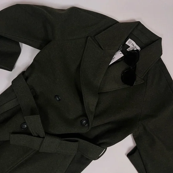 Loose Overcoat Olive Limited Edition Influencer Designed Clothing Collection - Picture 2 of 6